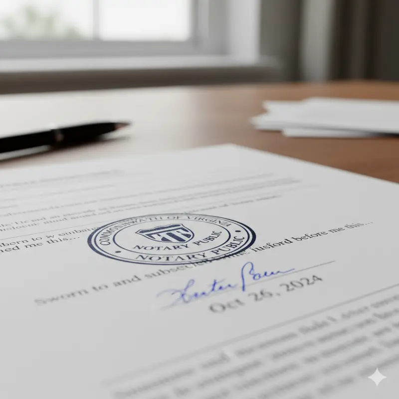 Signing a document